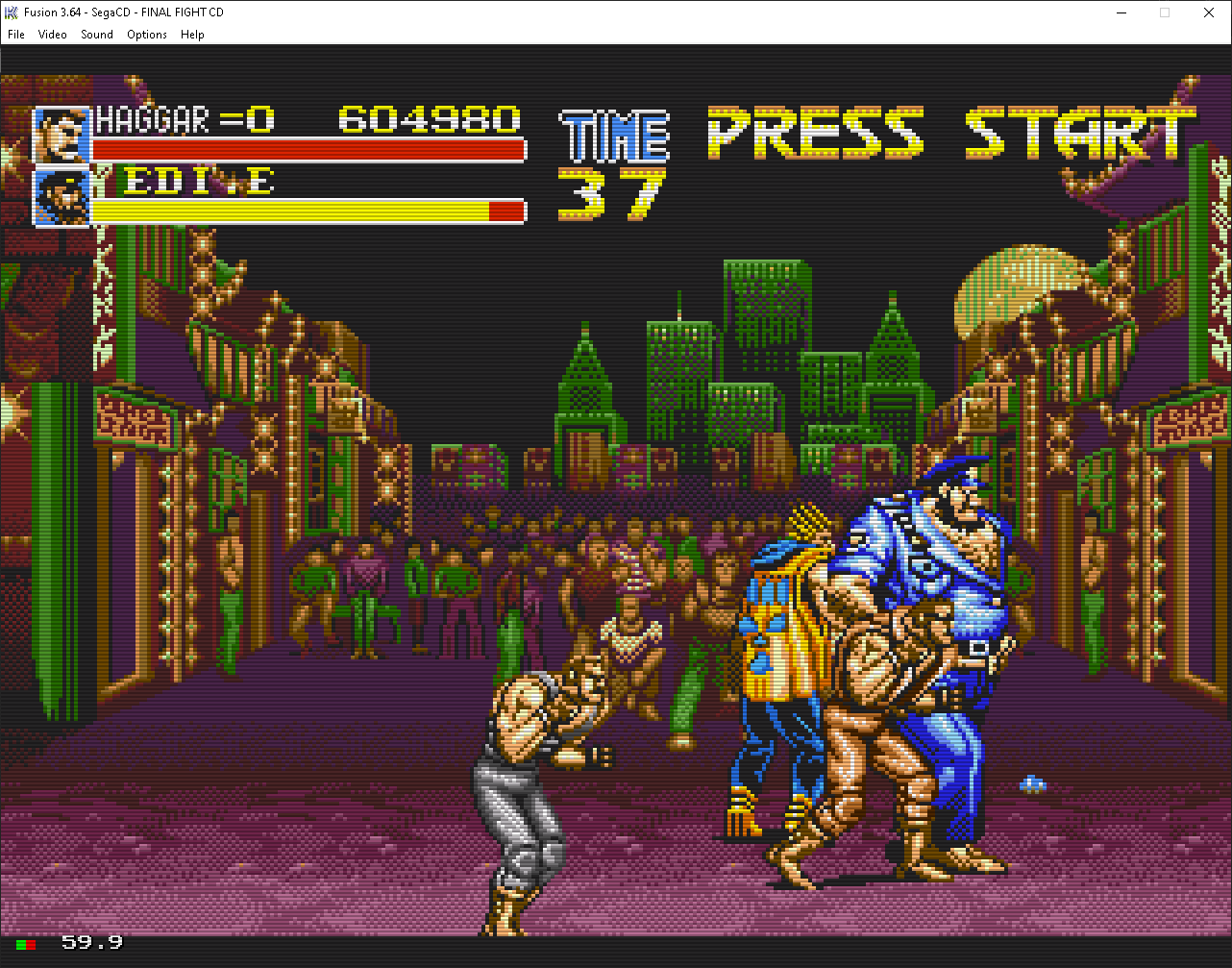 Score on Final Fight CD for Sega Mega Drive / Genesis by 4kizan | Lvl Up  Score